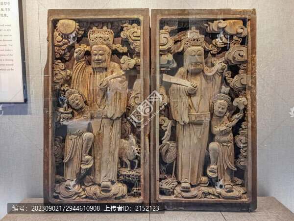 古建筑人物木雕構件