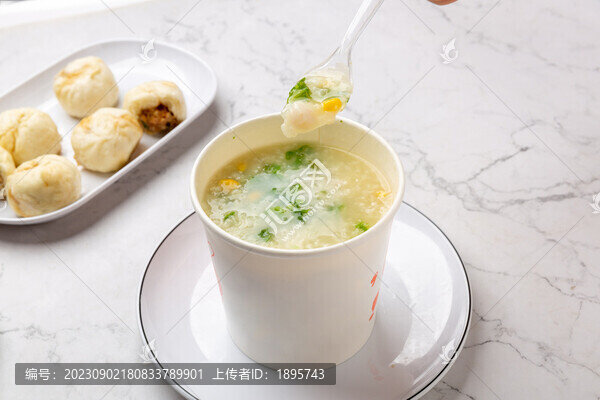 玉米魚片粥