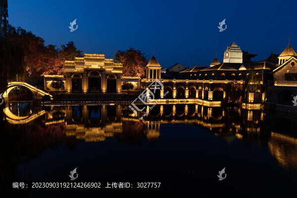 園林夜景