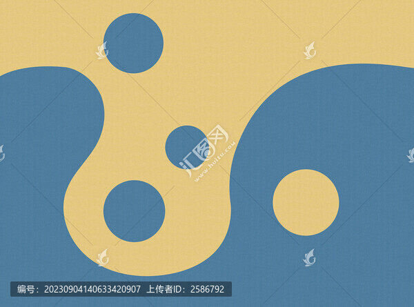 藍(lán)色黃色波點(diǎn)卷材地板背景墻