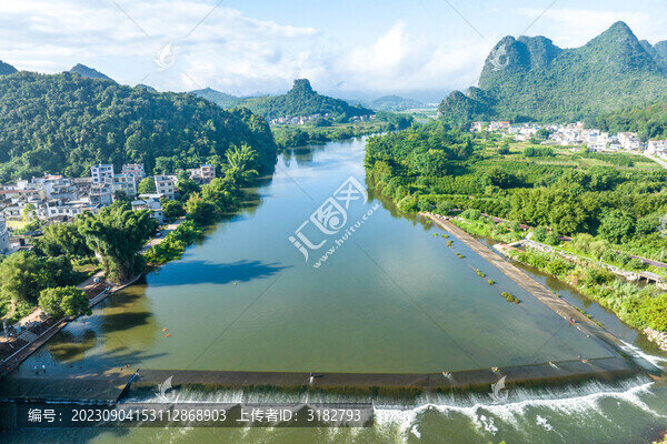 荔浦荔江國家濕地公園夏季風(fēng)光