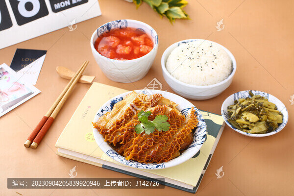 鹵金錢肚套餐