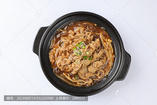 金針菇肥牛煲