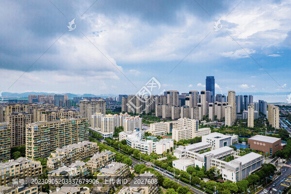 航拍樂清城市風光