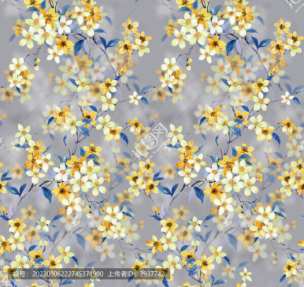 灰底黃花