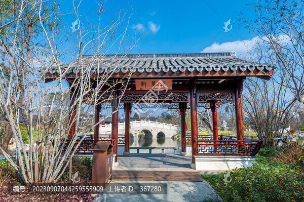 中式園林的涼亭
