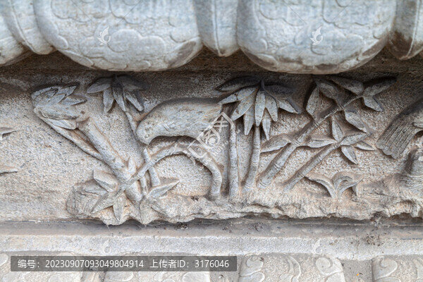 五臺(tái)山普化寺古建石雕石刻照壁