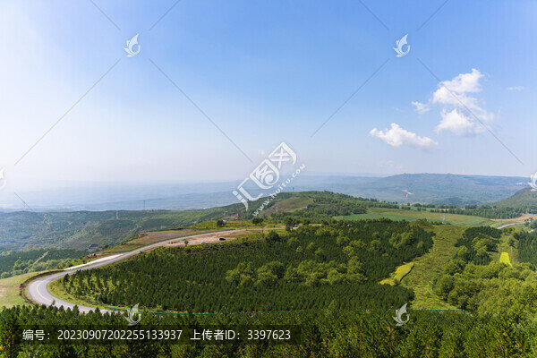 張家口草原天路的美景風(fēng)光