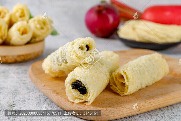 火鍋配菜火鍋食材炸腐竹