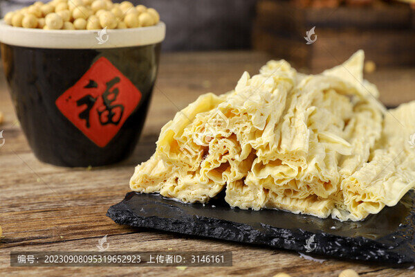 手工腐竹泡發(fā)圖