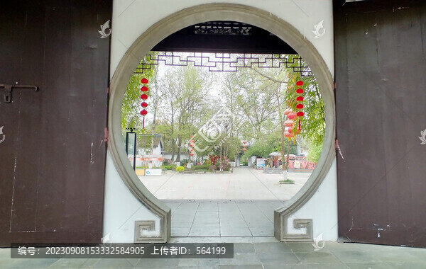 江蘇宜興梁祝故里英臺閣園門
