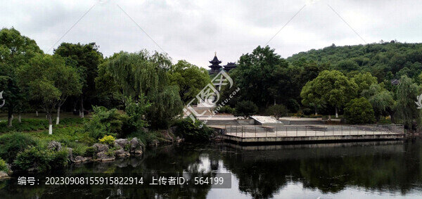 江蘇宜興英臺閣比翼閣遠景
