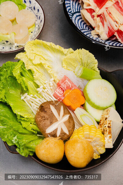 火鍋蔬菜拼盤