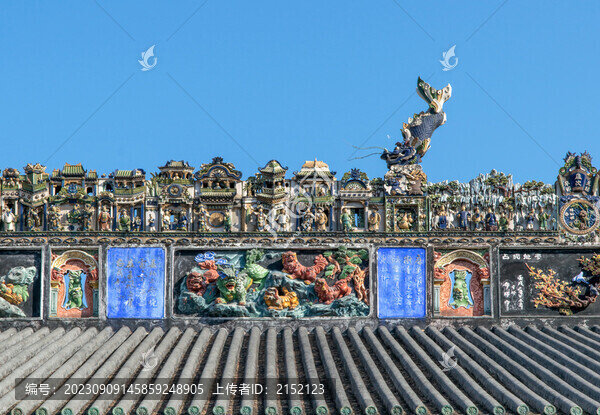 嶺南古建筑屋頂陶塑裝飾