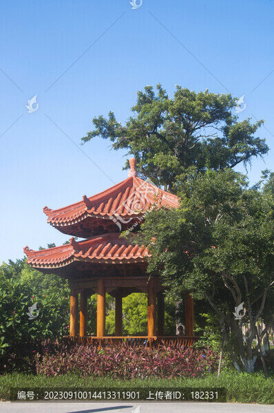古典重檐涼亭