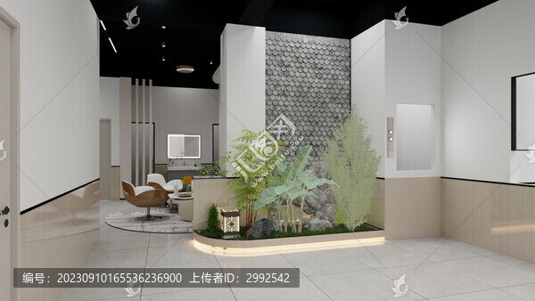 店內(nèi)造景裝修效果圖