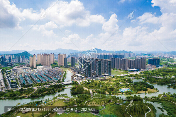 臺州溫嶺九龍湖城市風(fēng)光航拍