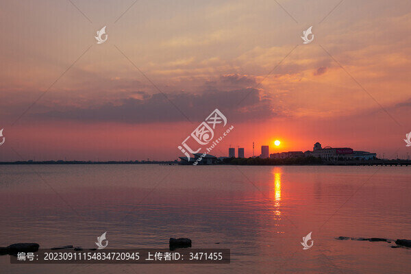 昆承湖夕陽(yáng)
