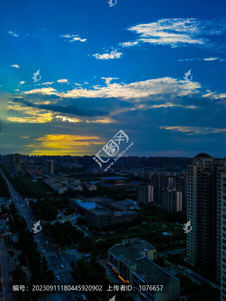 高清天空落日余暉