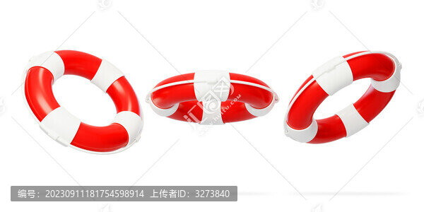 夏天救生圈水上安全保護(hù)3D