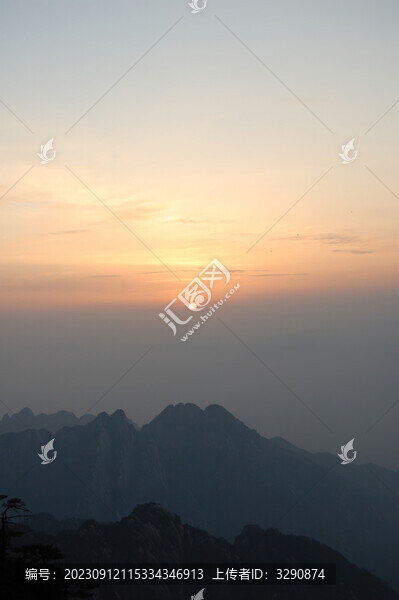 黃山日出日落
