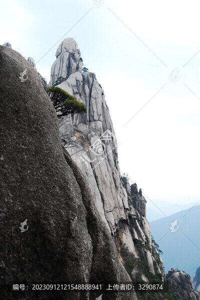 安徽黃山的奇峰異石