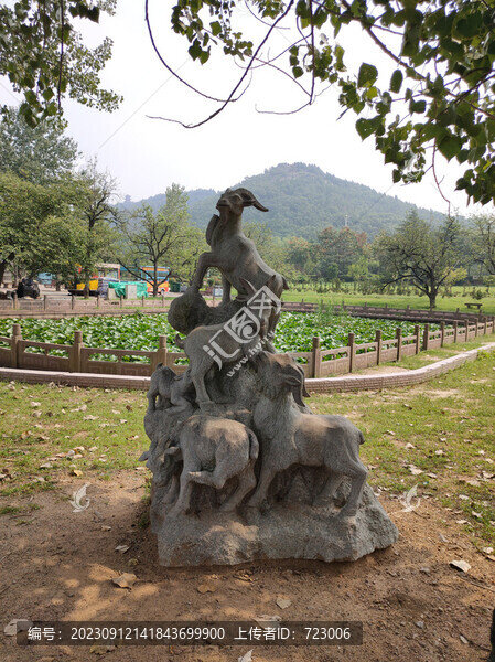 石雕山羊