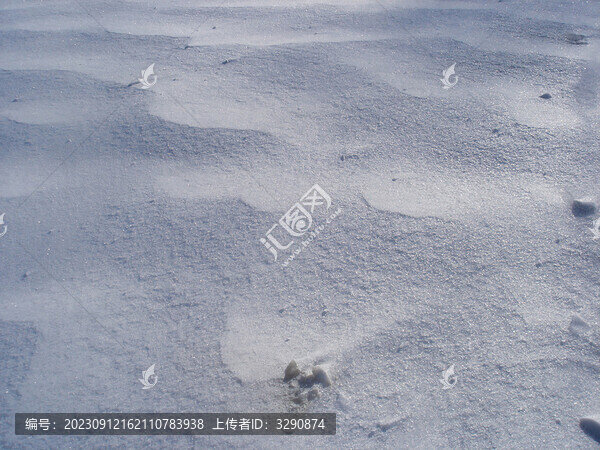 白茫茫的雪地