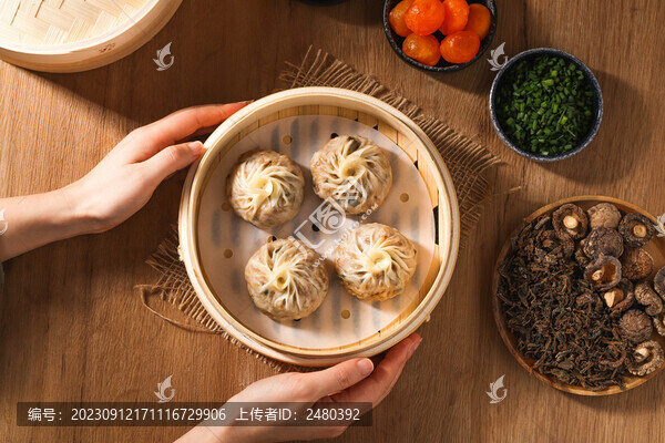紙皮燒麥早餐梅干菜鮮肉燒麥