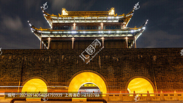 蘇州平門城墻夜景