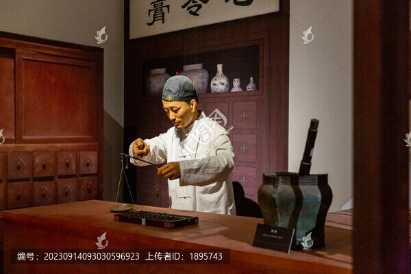 古代中醫(yī)蠟像