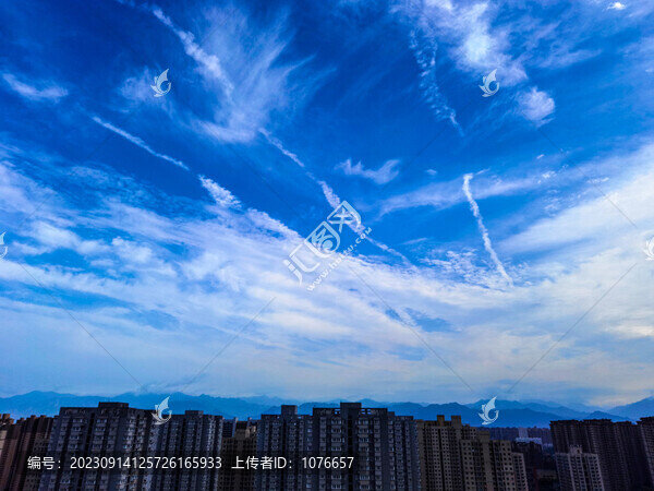 藍天白云背景素材