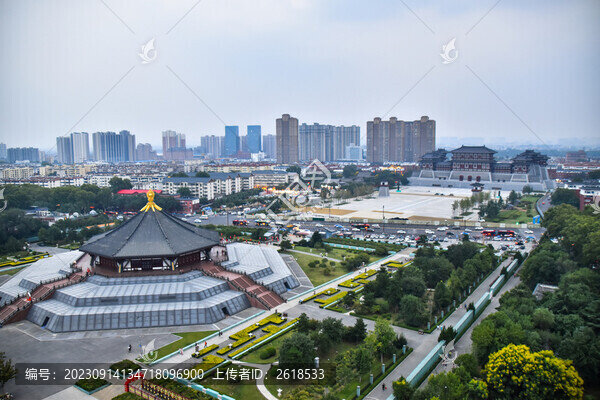 俯瞰明堂應天門