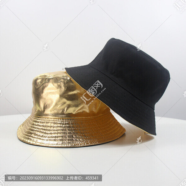 金屬色漁夫帽
