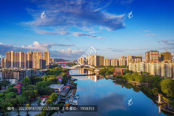 岐江河畔風光