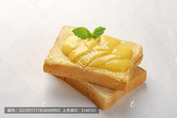 面包片黃油黃油烤吐司