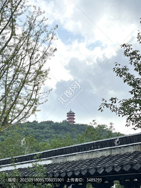 惠山古鎮(zhèn)寶塔一隅