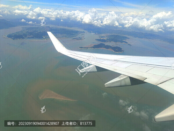 飛機(jī)上俯瞰山海