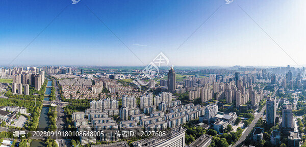 上虞城市風(fēng)光航拍全景