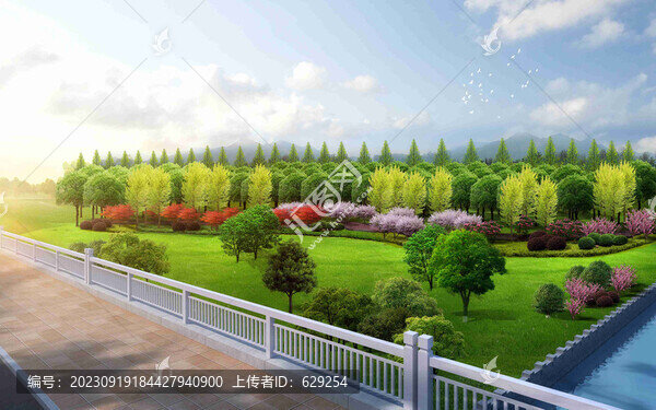 綠地植物景觀效果圖