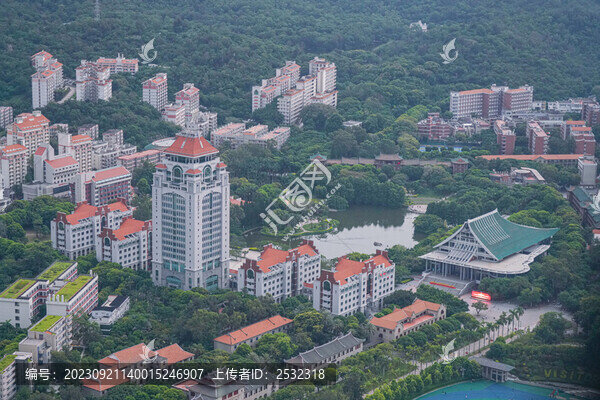 航拍廈門大學(xué)廈大城市風(fēng)光