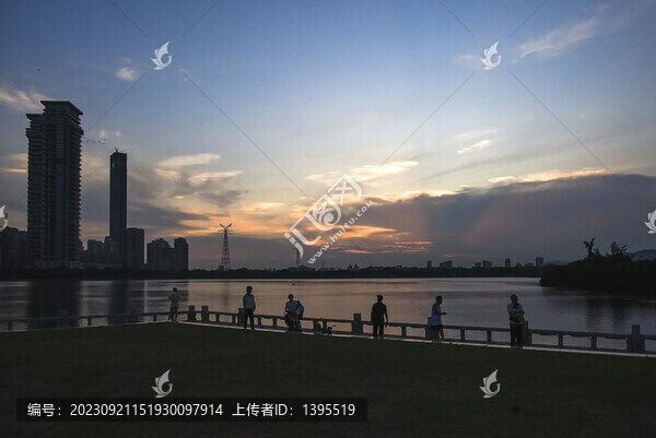 廈門筼筜湖晚霞