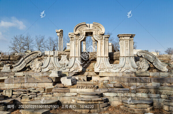 冬季的圓明園遺址