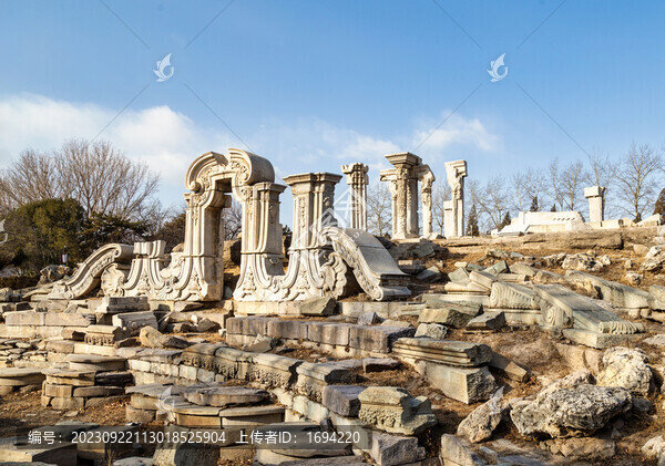 冬季的圓明園遺址