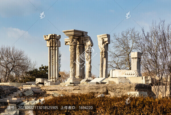 冬季的圓明園遺址