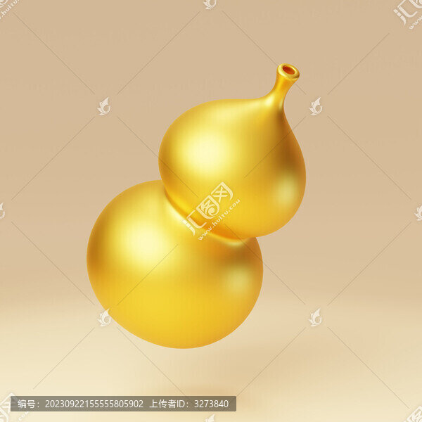 新年迎春吉利果實葫蘆福祿3D