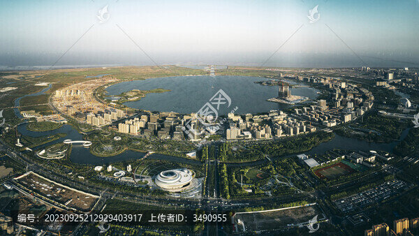 俯瞰滴水湖