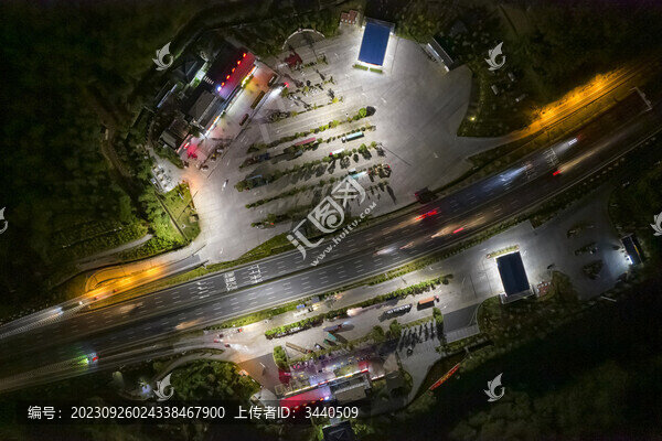 高速古田服務區(qū)夜景2