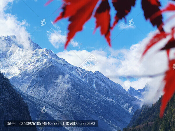 遠(yuǎn)處的雪山
