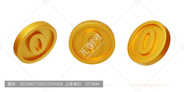 活動(dòng)幸運(yùn)金幣金額數(shù)字零3D